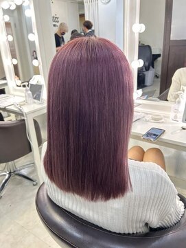 ワンズリー 本厚木店(ONE's ly) アンブレラカラーピンクベージュイメチェン前髪クールショート