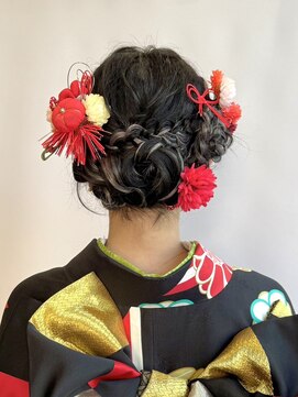 ヘア イノウエ HAIR INOUE 成人式ヘアセット 振袖 袴など卒業式にもおすすめ和装ヘアセット