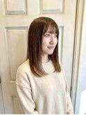 イメチェン/前髪/髪質改善/前髪カット/モカブラウン/20代/新宿