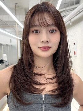 アッシュ 茗荷谷店(Ash) 茗荷谷レイヤーカット韓国ダブルカラー顔周り前髪カットボブ