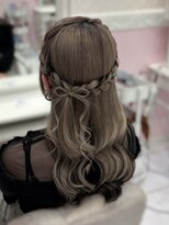 アリエス 池袋駅西口店(Aries) 髪の毛リボンハーフアップ