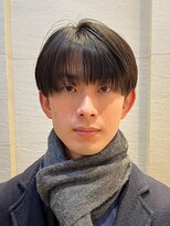メンズヘア ガーデン 銀座(Men's hair GARDEN)&nbsp;センターパートスパイキーショートフェザーパーマダークアッシュ