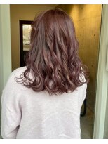 ロッカヘアエジェ(ROCCA hair eje.)&nbsp;ミディアムレイヤーカットツヤ感ラベンダーピンク