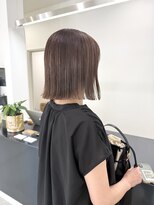 ザワン(the one .)&nbsp;【the one.】ナチュラルハイライトの透明感ベージュボブ-HIROMI-