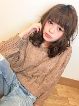 エルパティオ(EL PATIO) autumn girl ! キャメルブラウンのふわミディ　[PATIO/枝川]