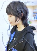 【morio池袋】〓黒髪のばしかけショートウェーブウルフ♪〓