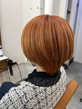 アジールヘア 北千住駅西口店(agir hair) オレンジカラー韓国ブリーチ[北千住/北千住駅近/北千住西口]