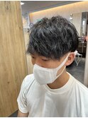 ツイストスパイラルパーマアフター110days×ツーブロック