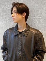 アース 三軒茶屋店(HAIR&MAKE EARTH) 三軒茶屋_メンズ_ショート_マッシュ_センターパート_黒髪