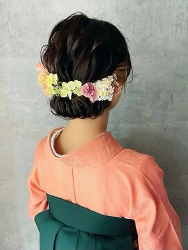 ヘアサロン コレハ(hair salon CoReha) 【ふんわりアップ×袴着付け】ウサミ
