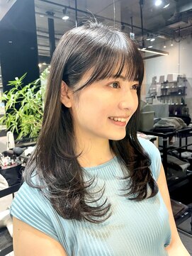 ファンナギンザ(FaNNa ginza) ☆ワンカールレイヤー顔周りカット艶髪20代30代40代
