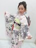 七五三☆着付け＋ヘアセット＋ポイントメイク【７歳お着物】