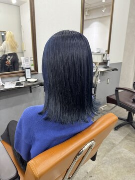 アジールヘア 北千住駅西口店(agir hair) ネイビーカラー ネイビーブルー ブルーブラック 北千住
