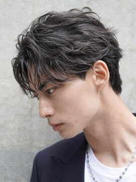 フィフス 仙台(fifth) 仙台フェザーパーマセンターパートニュアンスパーマ刈り上げ30代