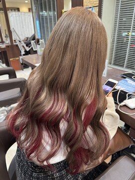 ファブ 千葉店(FaB) ミルクティーカラー/レッドカラー/インナーカラー/春カラー