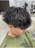 熊本メンズパーマ 波巻き ツイスパ マッシュ MEN'S HAIR