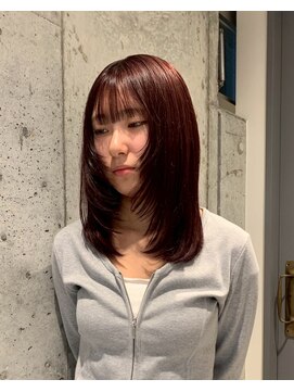 アース 高円寺店(HAIR & MAKE EARTH) ミディアムレイヤー^ ^ 〔@earth_kouhei 〕