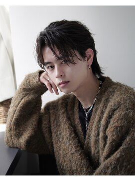 シェノン オム(CHAINON HOMME) 韓流縦落ちセンターシャドウウルフ