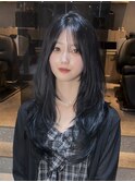 韓国風ハッシュカット/ロングレイヤー/Zina福岡天神