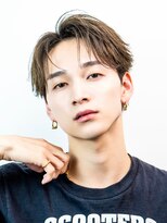 オーシャントーキョーオーバー 渋谷(OCEAN TOKYO OVER)&nbsp;ライトブラウンフェザーパーマコンマバングショート