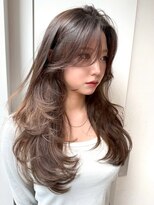 アスター 天神大名店(Aster)&nbsp;小顔に見えるトレンドヘア/黒髪/オリーブグレー/ココアベージュ