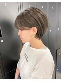 Moana長野駅前#ショートボブ#ベージュ#丸みショート#ショート