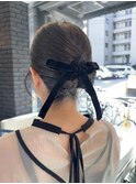 お呼ばれヘア・カチモリヘアアレンジが可愛い！