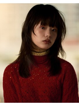 マスタード(MASTARD) 小顔ウルフ アンニュイ レイヤーカット モード 顔周りレイヤー