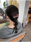 編みおろしヘア 結婚式[TiTi_福田りの]