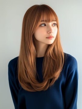 ミツバ(3tuba) オレンジベージュ 髪質改善トリートメント 美髪 顔周りカット