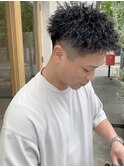【109.無造作でセットもしやすい♪メンズカット×ブリーチ】