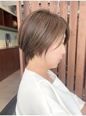 30代40代50代丸みショート/白髪ぼかし/明るい白髪染め/髪質改善