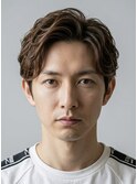 アップバング×リバースカール【メンズパーマ表参道渋谷原宿】