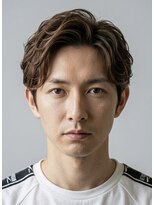ゼンコー アオヤマ(ZENKO Aoyama)&nbsp;アップバング×リバースカール【メンズパーマ表参道渋谷原宿】