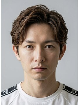 ゼンコー アオヤマ(ZENKO Aoyama) アップバング×リバースカール【メンズパーマ表参道渋谷原宿】
