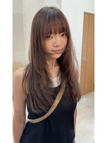 エン(en,)&nbsp;レイヤーカット/顔まわりレイヤー/ブラウンベージュ/
