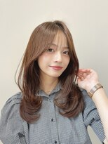 リブランド 銀座(REBRAND) 胸上ミディアムレイヤー/シナモンベージュカラー
