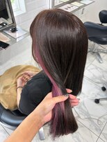 ヴァンカウンシル 一宮店(VAN COUNCIL)&nbsp;【ピンクインナー】ツヤ感たっぷり垢抜けセミロング