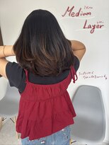 エクレヘアー(Ecre hair) ミディアムヘア×レイヤーカット 【一宮/一宮駅/髪質改善】