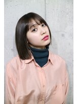 サロンドミルク 原宿(salon de MiLK)&nbsp;【salon de MiLK 原宿】透け感&グレージュボブ