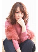 マットベージュ×ニュアンスカール♪