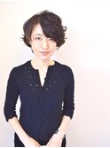 SUITSの鈴木保奈美さん風パーマショート！