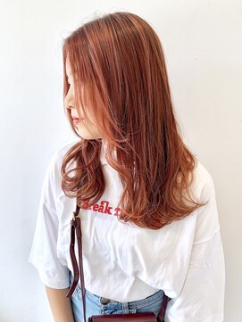 フォーク FOLK 【FOLK】小顔 外ハネ 波巻き 横髪 ダークアッシュ ベージュ♪