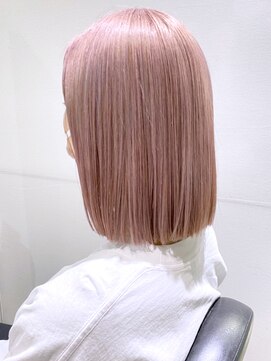 アイティーバイアルバム 松戸店(IT by ALBUM) ピンクボブ_カーキグレージュマッシュショート_ba323013