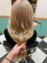 ゲーム 吉祥寺店(GAME)&nbsp;ダブルカラーブロンドベージュカラー前髪カットトリートメント