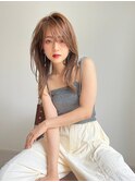 ACE 横浜 小顔レイヤーミディ×ライトベージュ