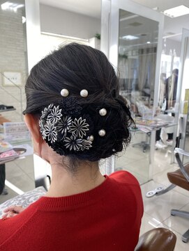 フォルテ 中田店 シニヨンアレンジ