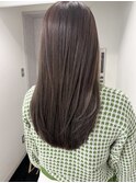 ラベンダーベージュ×髪質改善ストレート
