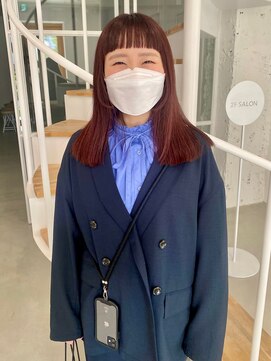 ホイ(HOI) 【 カット+カラー+3step TR  】ショートバング切りっぱなしヘア