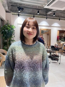 アドア 横浜(ADORE) 【ADORE横浜】内巻きボブ×ブリーチなしWカラー